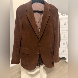 Vintage Marshall Field & Co Brown Corduroy Sport Coat Mens 42L Classic Blazer